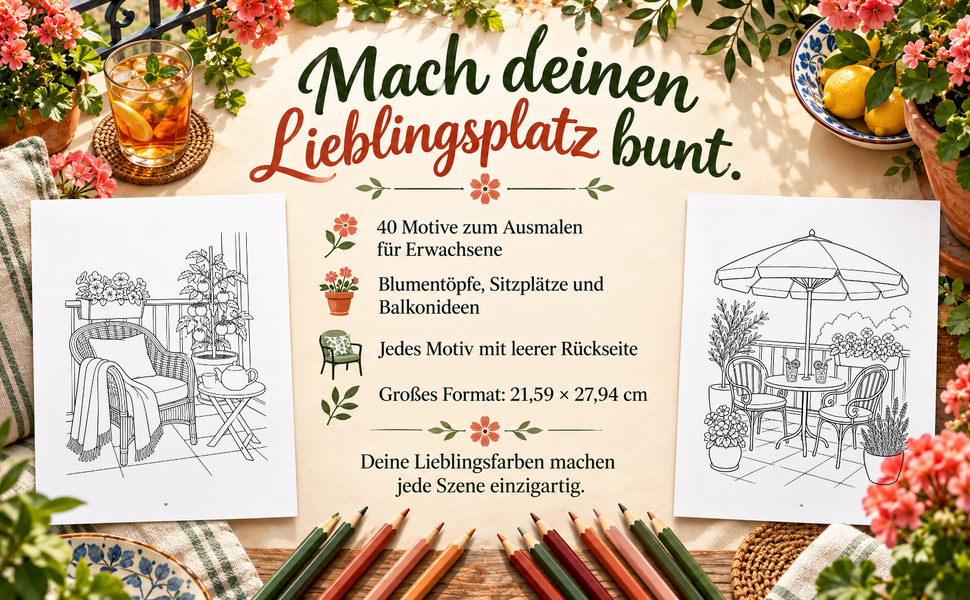 Zwei Originalseiten, Motivzahl, leere Rückseiten und großes Buchformat.