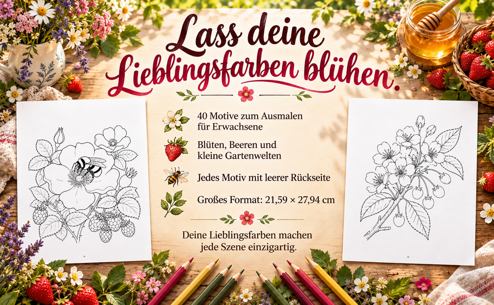 Zwei Originalseiten, Motivzahl, leere Rückseiten und großes Buchformat.