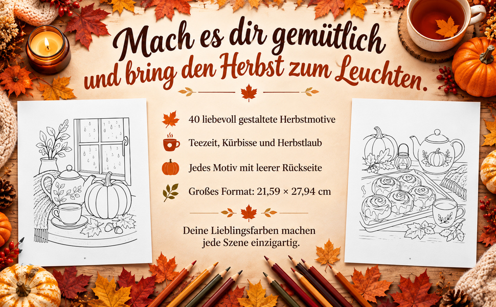 Zwei Originalseiten, Motivzahl, leere Rückseiten und großes Buchformat.