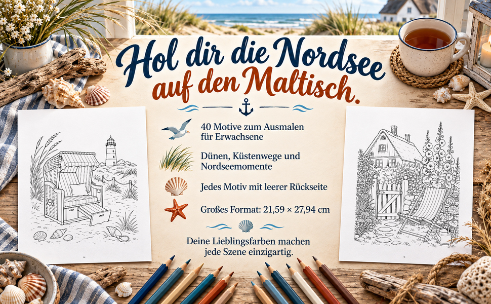 Zwei Originalseiten, Motivzahl, leere Rückseiten und großes Buchformat.